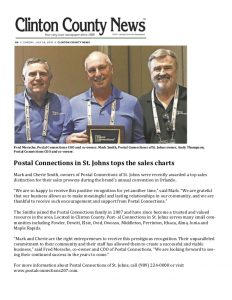 Clinton County News, Postal Connections